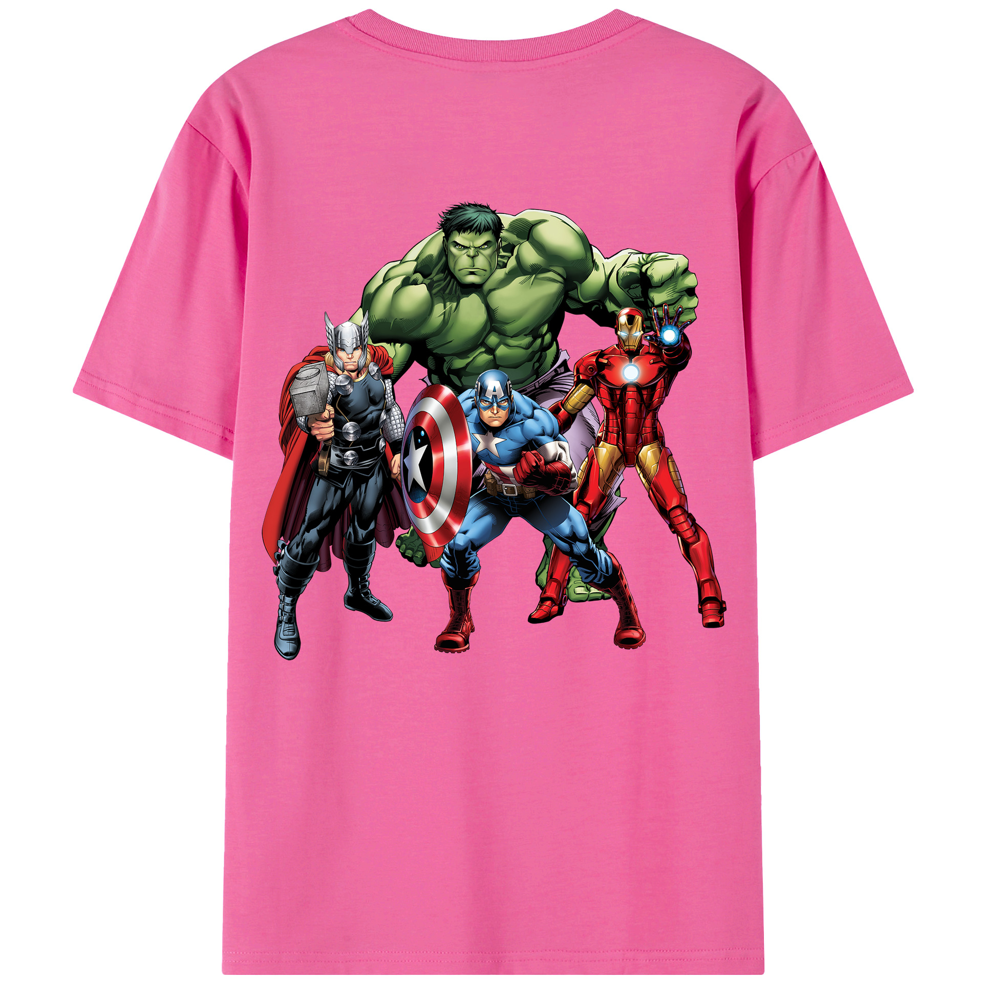 （画像用） アベンジャーズ The Avengers レディース半袖Tシャツ(バックプリント)